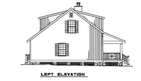 Bungalow, Cabin, Country, Southern House Plan 62131 with 3 Beds, 2 Baths Picture 10