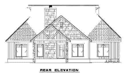 Bungalow, Country, Craftsman, One-Story House Plan 62145 with 3 Beds, 2 Baths, 2 Car Garage Picture 15