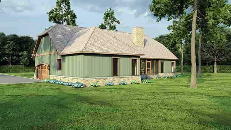 Bungalow, Country, Craftsman, One-Story House Plan 62148 with 3 Beds, 2 Baths, 2 Car Garage Picture 5