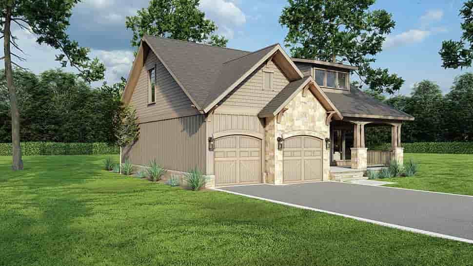 Bungalow, Country, Craftsman House Plan 62178 with 3 Beds, 3 Baths, 2 Car Garage Picture 3