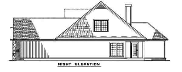 Bungalow, Traditional House Plan 62190 with 4 Beds, 3 Baths, 2 Car Garage Picture 2