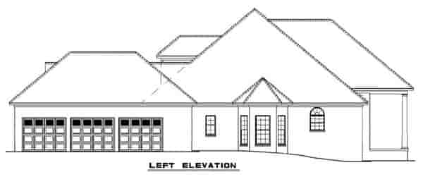 Colonial, Southern House Plan 62195 with 4 Beds, 3 Baths, 3 Car Garage Picture 1