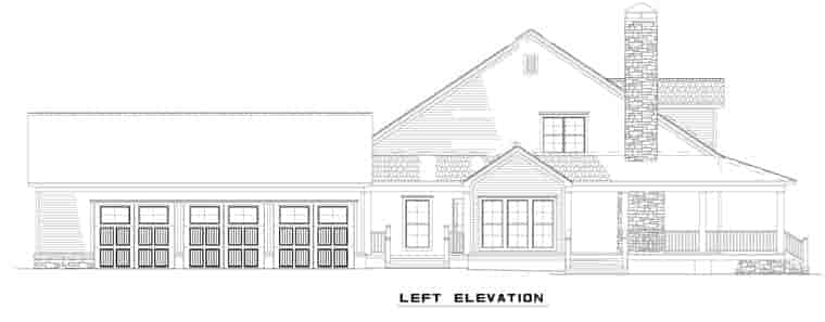 Country, Farmhouse House Plan 62207 with 4 Beds, 3 Baths, 3 Car Garage Picture 1