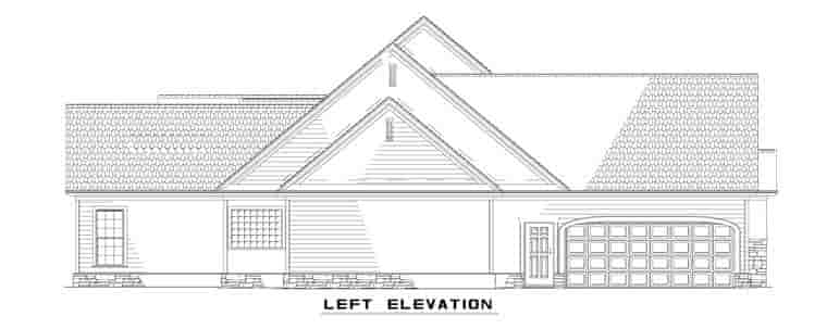 Country, Southern, Traditional House Plan 62383 with 4 Beds, 4 Baths, 4 Car Garage Picture 1