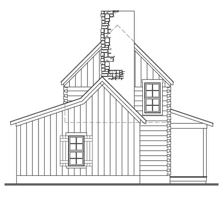 Cabin, Country, Traditional House Plan 62402 with 3 Beds, 2 Baths Picture 1
