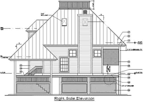 Coastal House Plan 63110 with 3 Beds, 2 Baths Picture 2