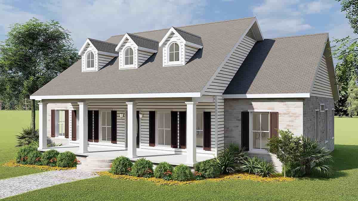 Country, One-Story, Southern House Plan 64501 with 3 Beds, 3 Baths Picture 1