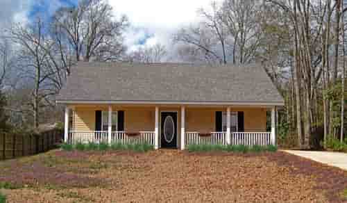 Cabin, Country House Plan 64505 with 2 Beds, 1 Baths Picture 2