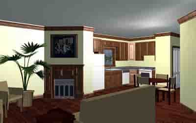 Colonial, Country, European, One-Story House Plan 64528 with 2 Beds, 1 Baths Picture 1