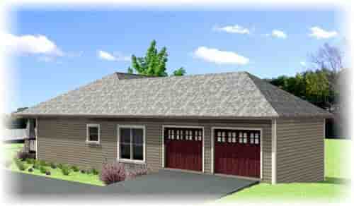 Cottage, Country, Craftsman House Plan 64582 with 4 Beds, 2 Baths, 2 Car Garage Picture 1