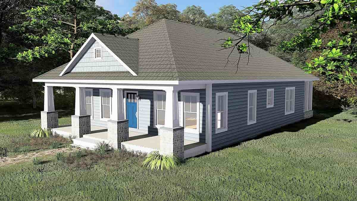 Bungalow, Cottage, Craftsman House Plan 64593 with 3 Beds, 2 Baths Picture 1