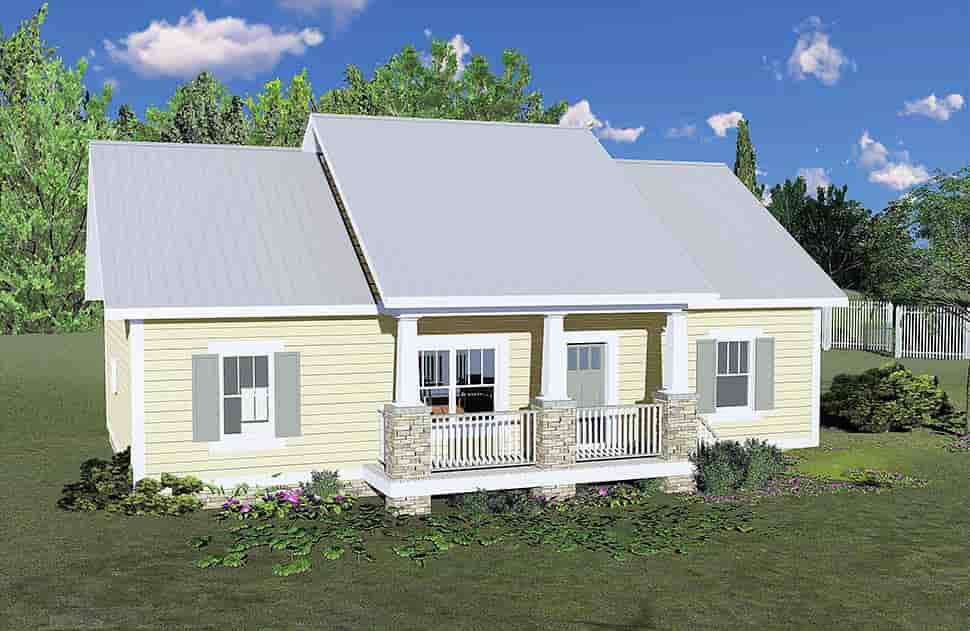 Bungalow, Cottage, Country House Plan 64595 with 3 Beds, 2 Baths Picture 1