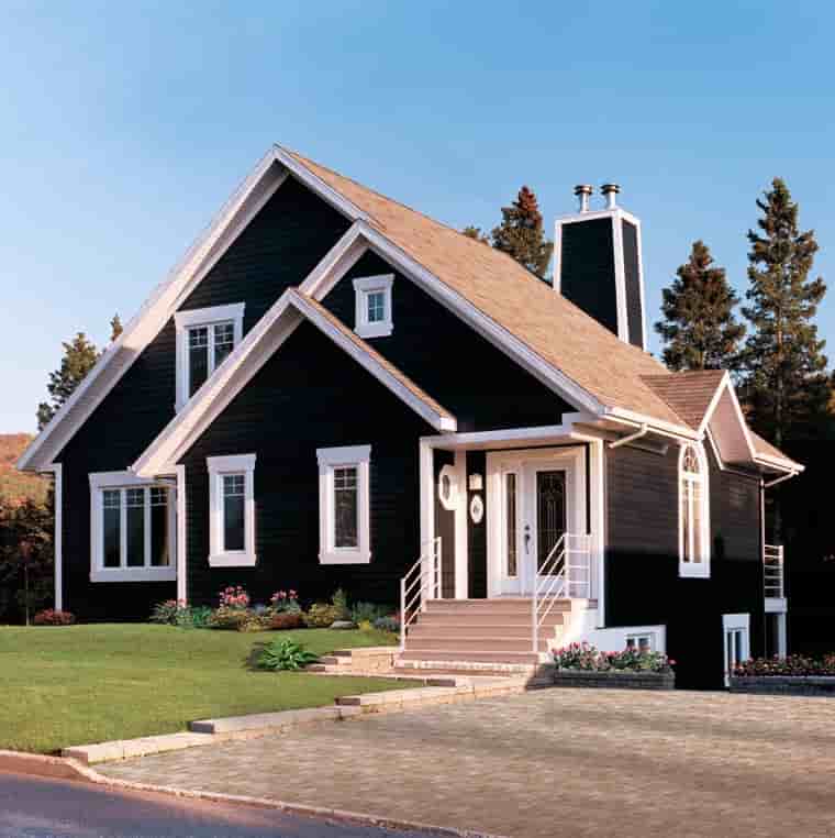 Bungalow, Contemporary, Victorian House Plan 65015 with 3 Beds, 2 Baths Picture 4