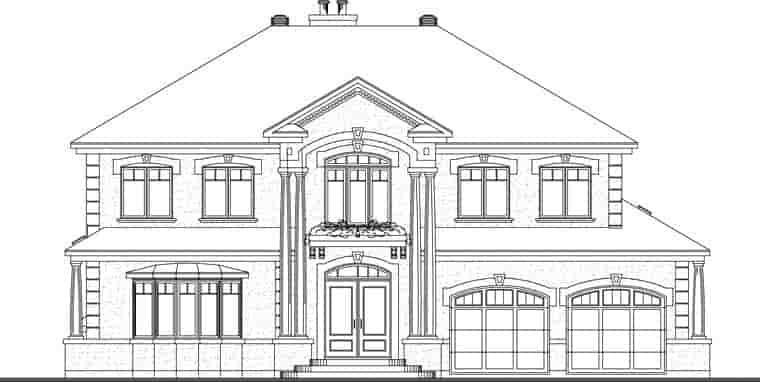 Coastal, Florida, Traditional House Plan 65472 with 4 Beds, 4 Baths, 2 Car Garage Picture 1