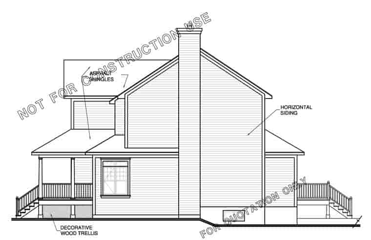 Farmhouse House Plan 65473 with 3 Beds, 3 Baths, 3 Car Garage Picture 2