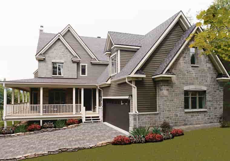 Country House Plan 65475 with 4 Beds, 3 Baths, 3 Car Garage Picture 7