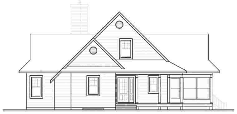 Coastal, Country, Traditional House Plan 65494 with 3 Beds, 2 Baths Picture 1