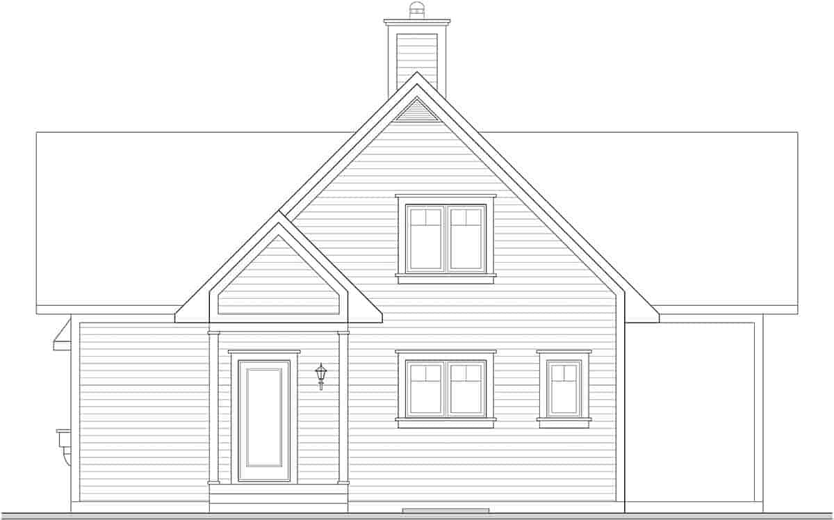 Coastal, Country, Craftsman, Traditional House Plan 65517 with 2 Beds, 2 Baths Picture 1