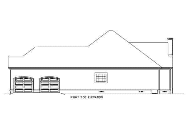 Florida, Mediterranean House Plan 65602 with 3 Beds, 2 Baths, 2 Car Garage Picture 2