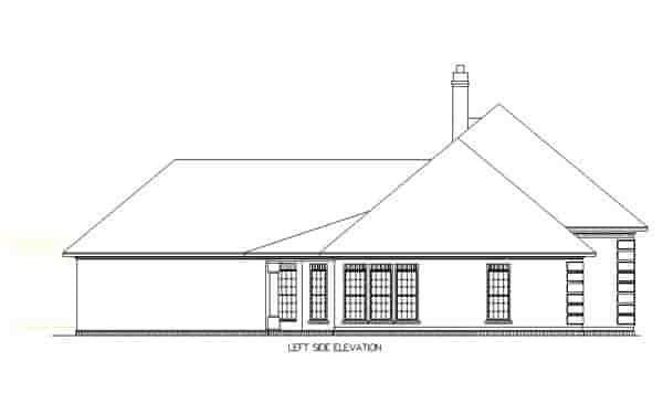 European, One-Story House Plan 65630 with 3 Beds, 2 Baths, 2 Car Garage Picture 2