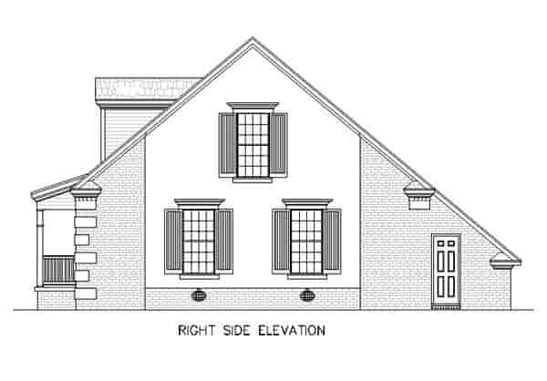 Cape Cod, Country House Plan 65640 with 2 Beds, 1 Baths Picture 3