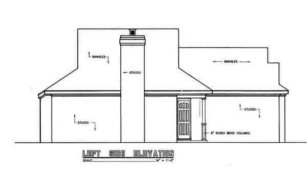 Mediterranean, Narrow Lot House Plan 65643 with 2 Beds, 2 Baths Picture 1