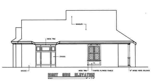 Mediterranean, Narrow Lot House Plan 65643 with 2 Beds, 2 Baths Picture 2