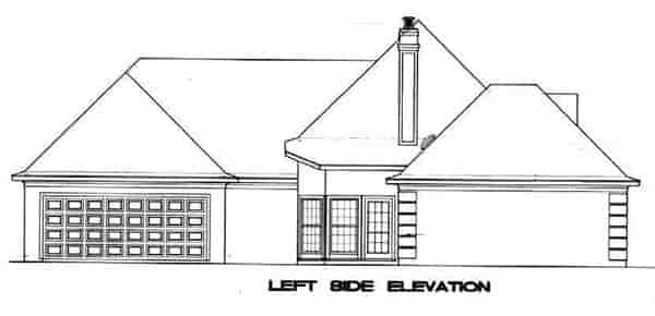 Mediterranean, One-Story House Plan 65674 with 3 Beds, 2 Baths, 2 Car Garage Picture 1