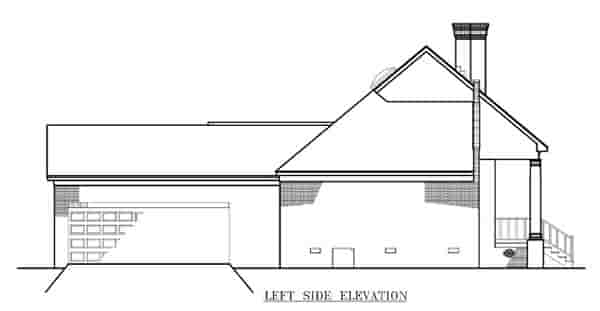 One-Story, Southwest House Plan 65682 with 3 Beds, 2 Baths, 2 Car Garage Picture 1