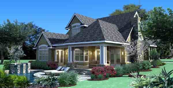 Cottage, Craftsman, Southern, Traditional, Tuscan House Plan 65868 with 3 Beds, 3 Baths, 2 Car Garage Picture 1