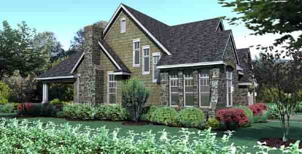 Cottage, Craftsman, Southern, Traditional, Tuscan House Plan 65868 with 3 Beds, 3 Baths, 2 Car Garage Picture 2