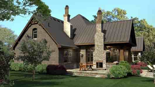 Cottage, Craftsman, Tuscan House Plan 65869 with 3 Beds, 3 Baths, 3 Car Garage Picture 4