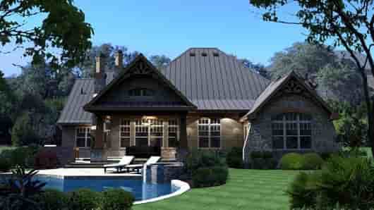 Cottage, Craftsman, Tuscan House Plan 65869 with 3 Beds, 3 Baths, 3 Car Garage Picture 5