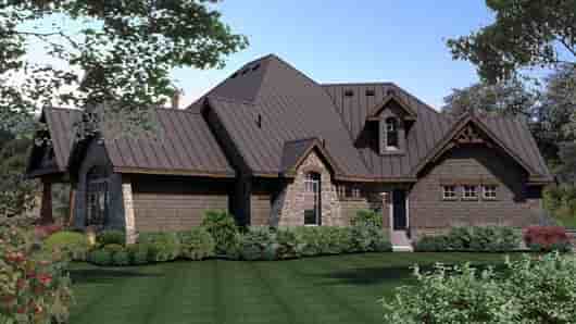 Cottage, Craftsman, Tuscan House Plan 65869 with 3 Beds, 3 Baths, 3 Car Garage Picture 7