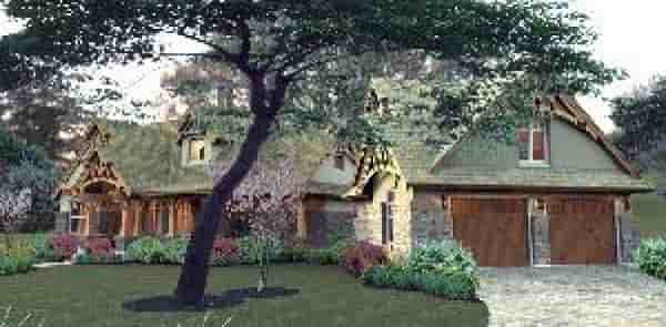 Bungalow, Cottage, Craftsman, Tuscan House Plan 65870 with 3 Beds, 2 Baths, 2 Car Garage Picture 8