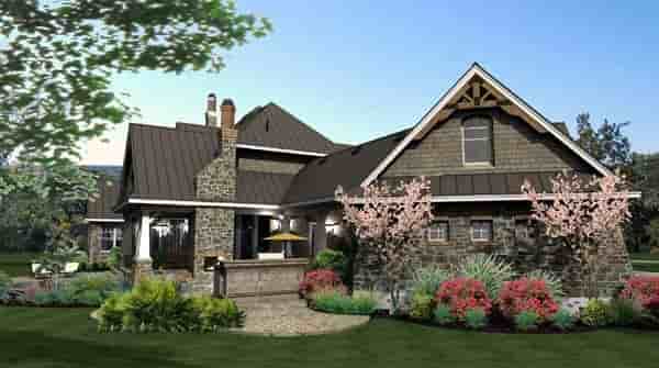 Cottage, Craftsman, European, Tuscan House Plan 65872 with 4 Beds, 4 Baths, 3 Car Garage Picture 16