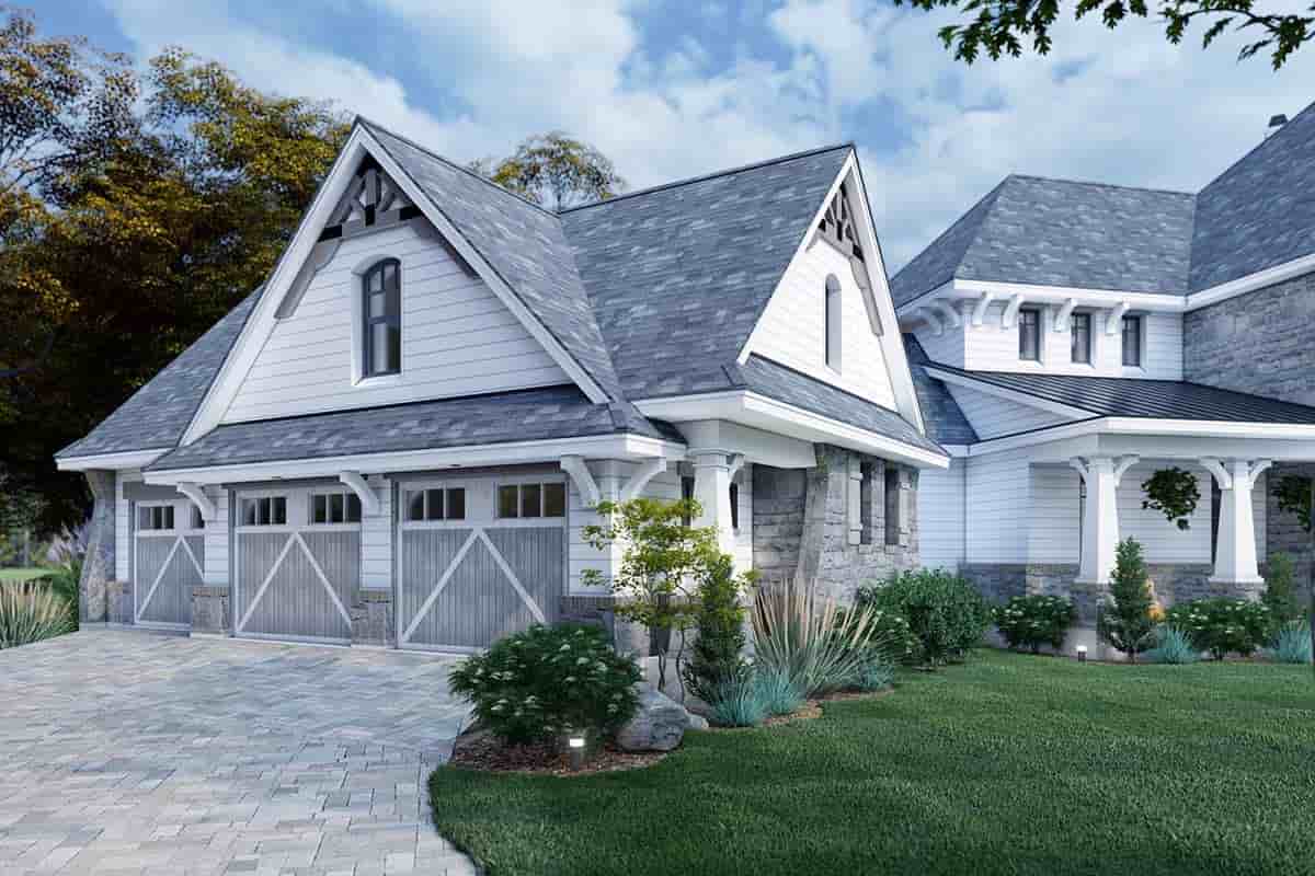 Cottage, Craftsman, European, Tuscan House Plan 65872 with 4 Beds, 4 Baths, 3 Car Garage Picture 2
