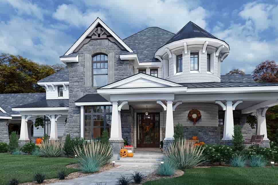 Cottage, Craftsman, European, Tuscan House Plan 65872 with 4 Beds, 4 Baths, 3 Car Garage Picture 3
