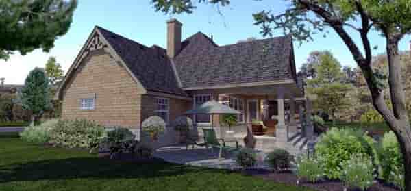 Cottage, Craftsman, Ranch, Tuscan House Plan 65873 with 4 Beds, 2 Baths, 2 Car Garage Picture 2