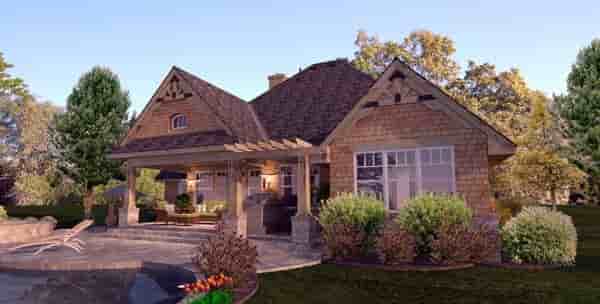 Cottage, Craftsman, Ranch, Tuscan House Plan 65873 with 4 Beds, 2 Baths, 2 Car Garage Picture 3