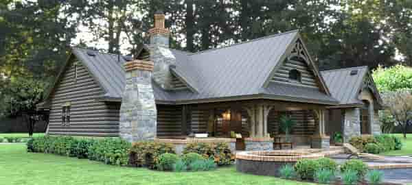 Cottage, Country, Tuscan House Plan 65874 with 3 Beds, 3 Baths, 2 Car Garage Picture 2
