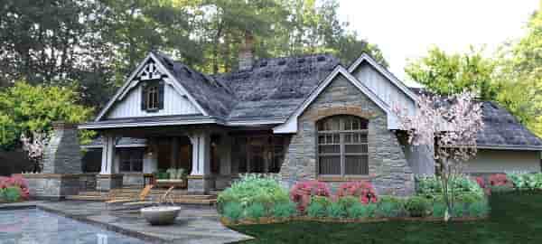 Cottage, Craftsman, Tuscan House Plan 65877 with 3 Beds, 3 Baths, 3 Car Garage Picture 6