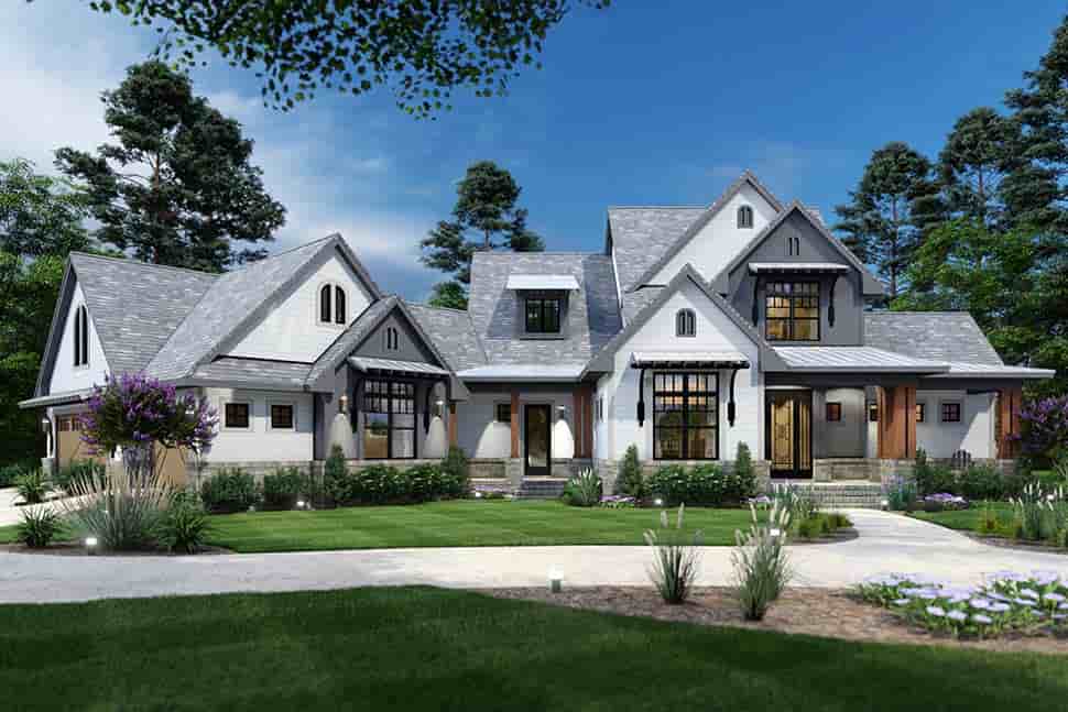 Country, Farmhouse, Traditional House Plan 65879 with 3 Beds, 3 Baths, 3 Car Garage Picture 2