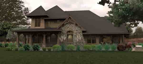 Craftsman, Tuscan House Plan 65880 with 4 Beds, 4 Baths, 3 Car Garage Picture 2