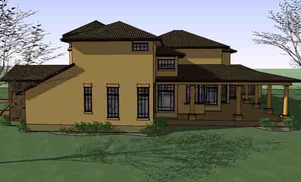 Italian, Mediterranean, Traditional House Plan 65882 with 5 Beds, 6 Baths, 3 Car Garage Picture 2
