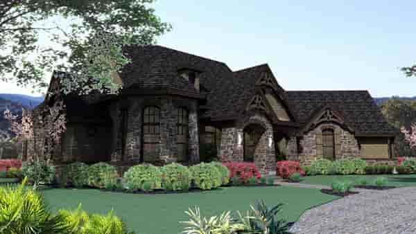 Craftsman, Tuscan House Plan 65888 with 3 Beds, 3 Baths, 2 Car Garage Picture 2
