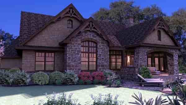 Craftsman, Tuscan House Plan 65888 with 3 Beds, 3 Baths, 2 Car Garage Picture 5