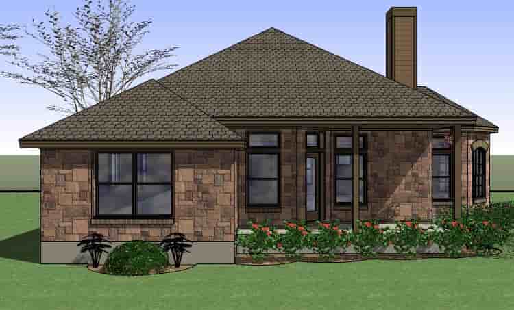Coastal, Country, Traditional House Plan 65891 with 4 Beds, 2 Baths, 2 Car Garage Picture 1