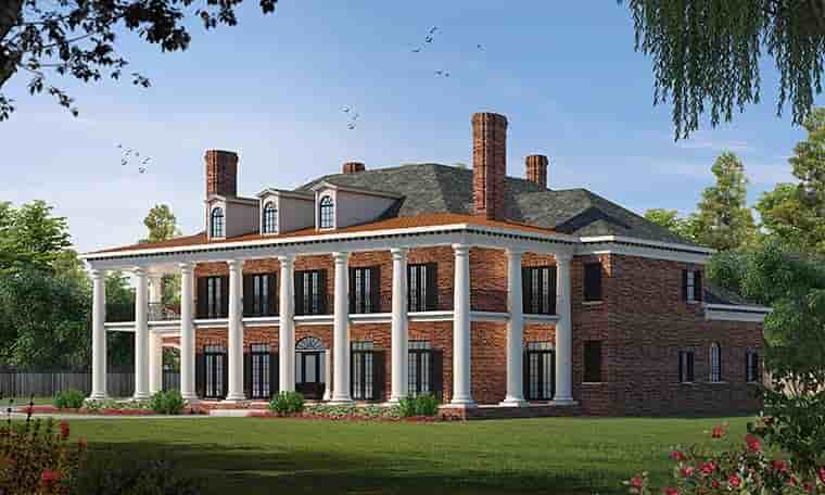 Colonial, Plantation House Plan 66446 with 5 Beds, 7 Baths, 4 Car Garage Picture 5
