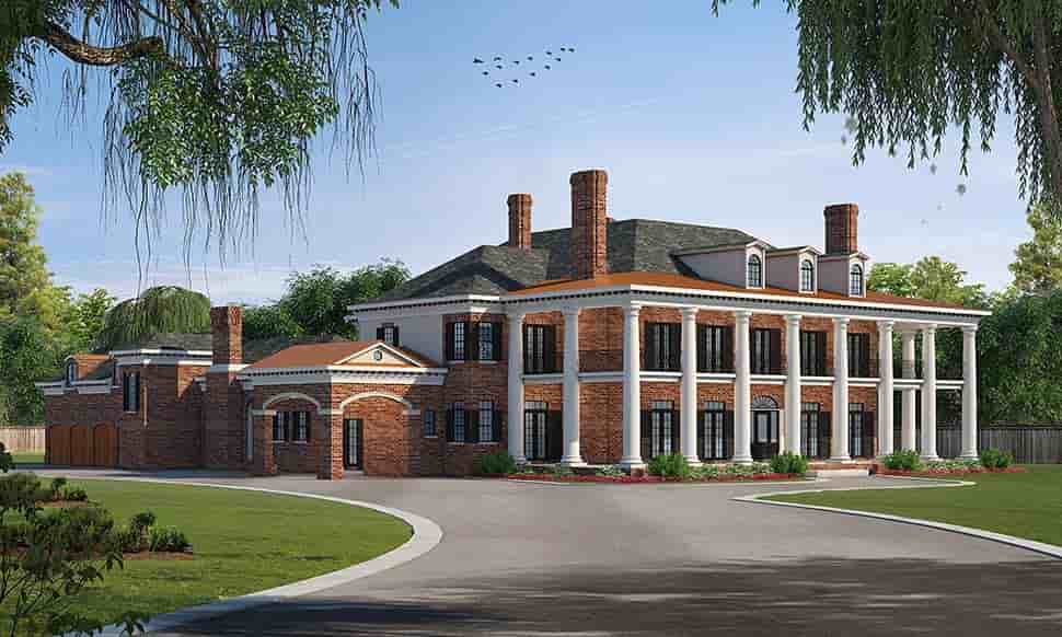 Colonial, Plantation House Plan 66446 with 5 Beds, 7 Baths, 4 Car Garage Picture 6